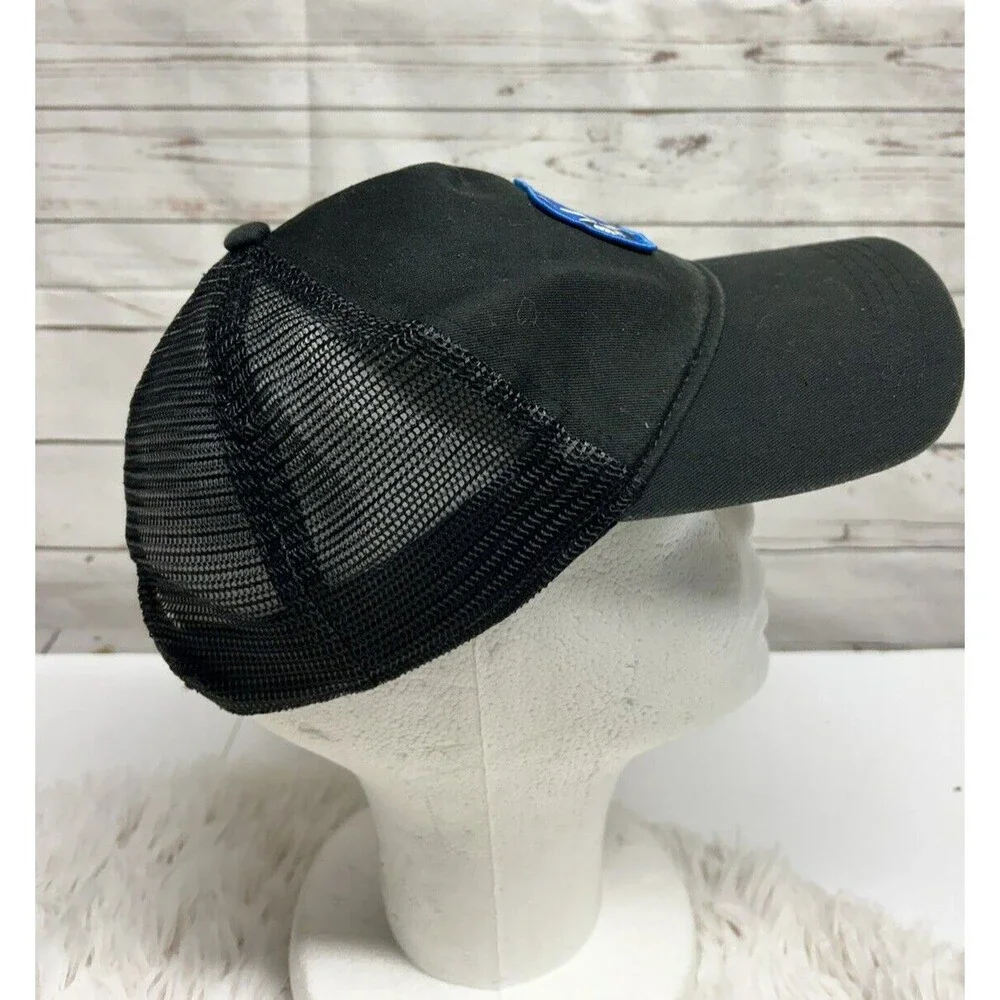 Sonic The Hedgehog Trucker Hat Cap Black Mesh Embroidered‎ Adjustable US 8/14